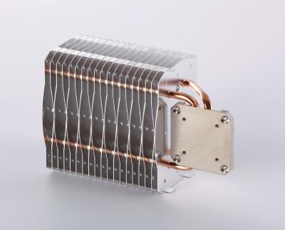 China Automatic Tube Forming Machining Copper Pipe Heat Sink Aluminum Fin Copper CPU Heatsink for sale