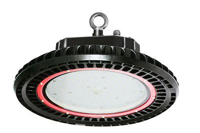 China Black Color High Bay Led Shop Lights , Outside Warm White Led High Bay Lamp for sale