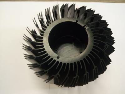 China Sun Flower Aluminium Extrusion LED Heatsink Black Hard Anodize for sale