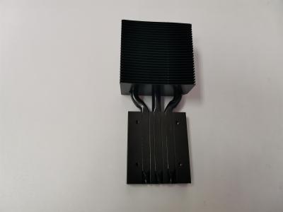 China Black Alu T1 Extruded Aluminum Heatsink Cooling Fan Chromate Conversion for sale