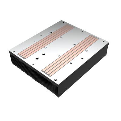 China 500W High Power Skiving Heatsink Using Epoxy Resin Sticking Heat Pipe Technology for sale