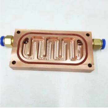 China Liquid Cooling Copper Aluminum Terminal Block Plate Heatsink for sale