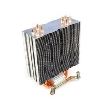 China Buckle Fin CPU Heat Sink For Computer Radiator Copper Pipe for sale