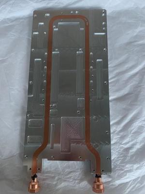 China 350mm het Koude Plaatcnc Blok Flatted van Heatsink van de Koperpijp Te koop