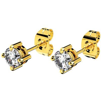 China Factory Luxury Cubic Zircon CLASSIC High Quality Zirconia Stud Earrings for sale