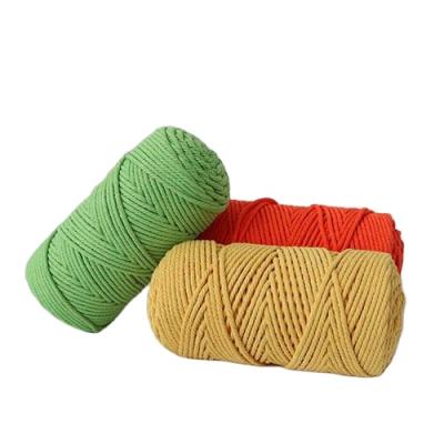 China No Cotton Elasticity Colored Rope Deep Chat 3Mm Macrame Rope Cotton Ropes for sale