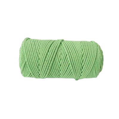 China No Cotton Rope 2Mm Canvas String Bag Elasticity Colored Cotton Macrame Rope for sale