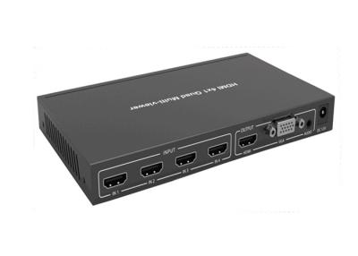 China 4 eingegebenes Viererkabel Multiviewer Hdmi 4K mit Ertrag 1XHDMI und Ertrag 1XVGA zu verkaufen