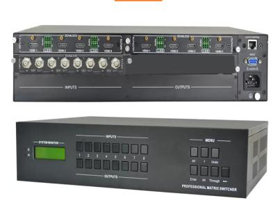 China 4K 30Hz Video HDMI Matriz 4x4, HDMI Matriz Switcher Splitter 4 en 4 fuera EDID en venta