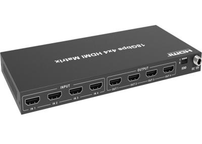 Κίνα 18Gbps 4k HDMI HDCP 2,2 Switcher 4x4 τηλεοπτική περίφραξη μετάλλων προς πώληση