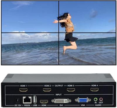 China des Videowandprüfers 2x2 3X3 nahtloser lcd 1x2 1x3 2x1 3x1 Video-Wandprüfer zu verkaufen