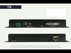 20km dvi fiber extender | 1080p@60hz | hdmi 1.3 & 3.5mm audio support