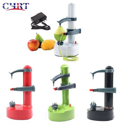 China New Design Apple Fruit Peeler Potato Sustainable Automatic Electric Kitchen Vegetable Peeler CHRT Amazon Fruit Peeler for sale