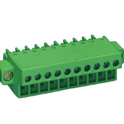 China TP381P-04F Fixed Type 300V 8A Female Pluggable Terminal Block 3 Pole 11 - A.W.G. 20 for sale