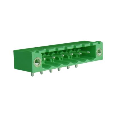 China Green Male Terminal Connectors Pluggable Terminal Blocks 5.08 Sockets 11 - A.W.G. 20 for sale