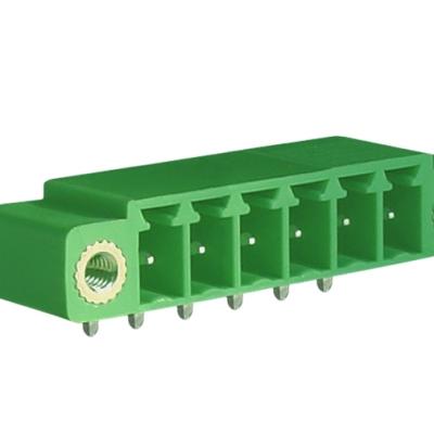 China Green Male Terminal Connectors Pluggable Terminal Blocks 5.08 Sockets 11 - A.W.G. 20 for sale