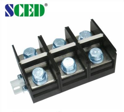 China High Current PC Rail Terminal Block Pitch 60mm 600V 500A Rack Rail Terminal Block Connector for sale