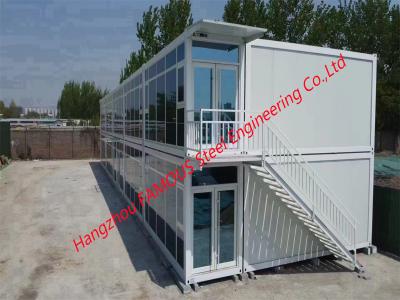 China Glass Curtain Prefab Detachable Prefab  House For Accommodation Modular Container Units With Custom Size for sale