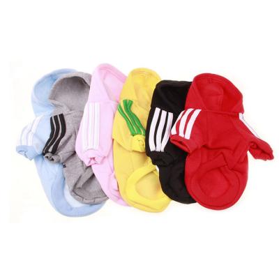 China Viable Hot Selling Dog Hoodies Dog Sweater 2 Legs Overalls Sweatshirt Cotton Jacket Coat For Small Pets for sale