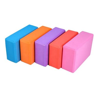 China High Density High Density Eva Foam Building Block Yoga Block Pink , Yoga Blocks With Logo for sale