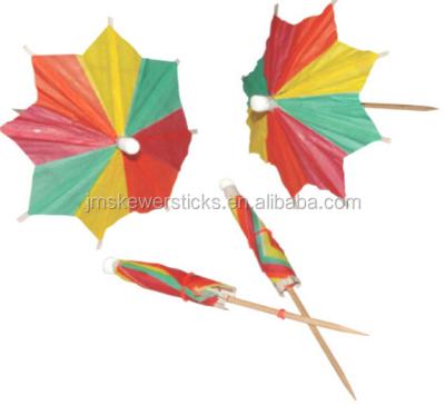 China Handmade Mini Cocktail Umbrella Picks Disposable Gifts and Crafts for sale