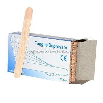 China Wooden antiseptic wooden blades, medical wooden spatula for sale