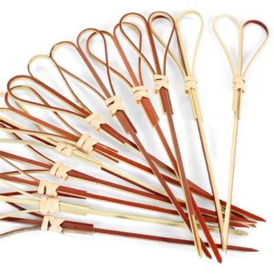 China Easily Cleaned Part Use Fancy Heat-Resist Bamboo Knotted Skewers Maker for sale