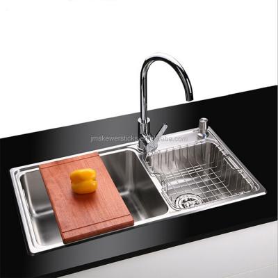 China With Faucet Hot Sale Kitchen Stainless Steel Sink SS304 Single Bowl for sale