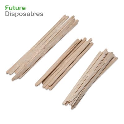 China Sustainable Disposable Customized Coffee Sugar Sticks Flavored Coffee Stir Sticks for sale