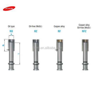 China Suj2 45# steel standard RD/RZ/RF/RFZ/MISUMI bearing guide pillar post set/bearing guide pin and bronze plated bearing bushings set for mold for sale