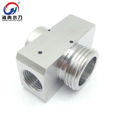 China High quality 87kflow Waterjet cutter spare parts on valve body for waterjet cutter head parts for sale