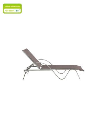 China Water Resistant Sun Sofa 304# Stainless Steel Garden Furniture Set Outdoor Daybed Beach Sofa and Mesh Patio Furniture for sale