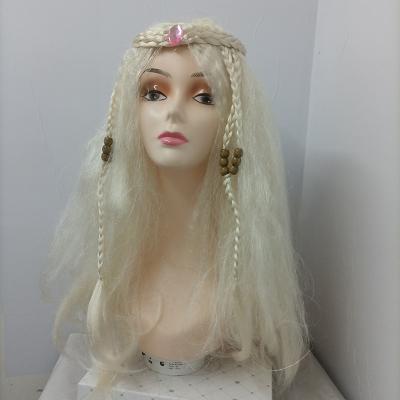 China Other holiday party braided hair dance makeup cosplay wig Halloween Christmas long fluffy hair wig color for sale