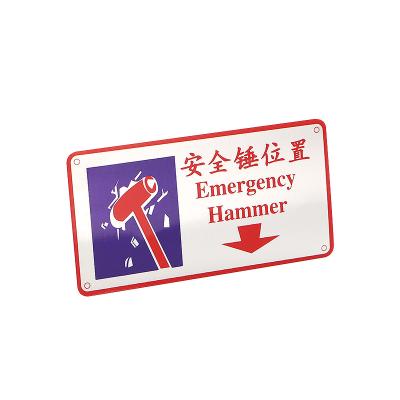 China Affordable China High Speed ​​Rail Safety Metal Sign Metal Car Brand Metal Nameplate Aluminum Signs for sale