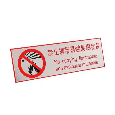 China Hot Sale High Quality Customized People Art Custom Made China Designs Warning Signs Metal Aluminum Signs Badge And Emblem 50 10 0.3 for sale