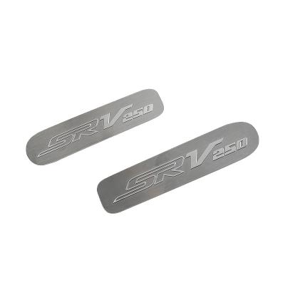 China New Waterproof Decoration Car Metal Base Sign Sublimation Blanks Nickel Custom Lebels for sale