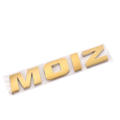 China China 3D Design China Direct Sales 3D Motor Metal Letter Gold Sign for sale