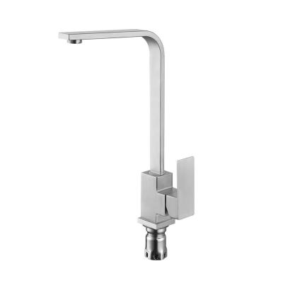 China 2021 Thermostatic Faucets Modern Rectangle Ceramic Cartridge Kitchen Sink Faucet Mixer for sale