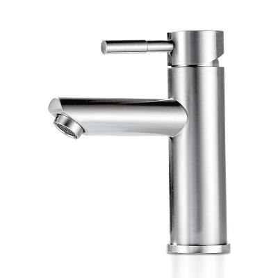 China Economy 304 S/S Modern Bathroom Water Basin Single Lever Mixer Tap for sale