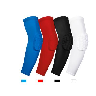 China Crashproof Basketball Recycling Arm Guard Protective Honeycomb Sleeve Elbow Support for sale