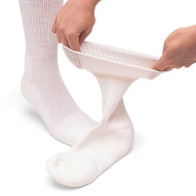 China Breathable White Loose Long Cuff Thick Diabetic Shoes Sock for sale