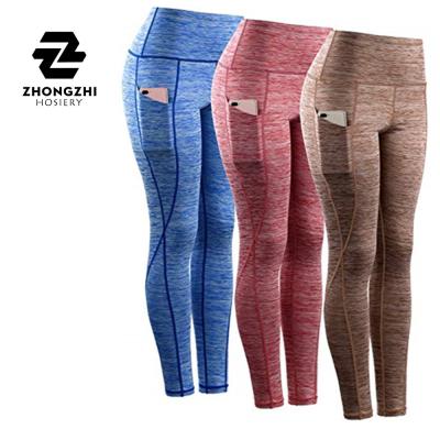 China Anti-Static Women Tummy Control High Waist Leggings With Pockets Women Yoga Pants for sale