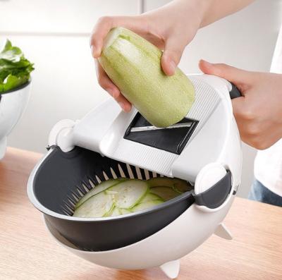 China Household Sustainable Vegetable Shredder Grater Handguard Potato Handguard Artifact Cut Boat Drop Wash Vegetable Drain Basket for sale