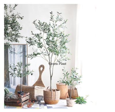 China Potted Plant Floor Olive Tree Potted Plant Floor Large-scale Simulation Plant Garden Office Wedding Decoration Indoor Green Plant Bonsai Ornaments for sale