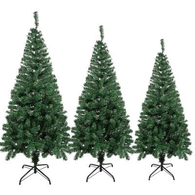 China Christmast Ornament Reusable Fluffy Green Xmas Christmas Trees Decoration 1PCS 60/90CM Christmas New Year Artificial Fir Pine Tree PVC for sale