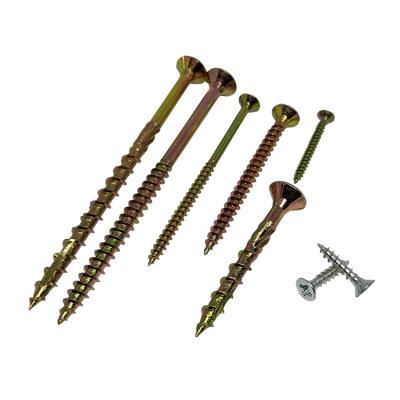 China Double Torx Countersunk Head Wood Pan Zinc Drive Chipboard Screw Plated for sale