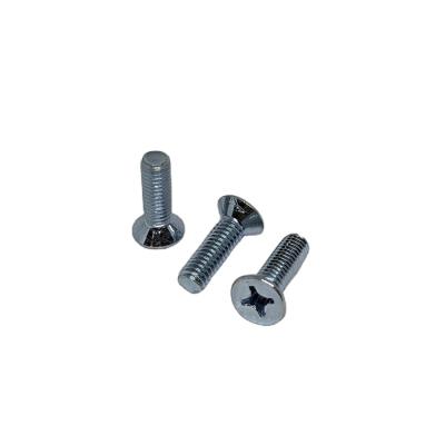 China Flat Cross Phillips Flat Carbon Steel Countersunk Head Machine Screws for sale