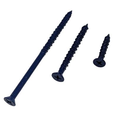 China Blue Phillip Slotted Flat Head Tapping Screw 1/4, 3/16 Inch Tapcon Flat Concrete Screw for sale