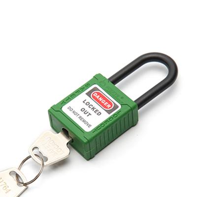 China insulated compound llockout padlocks with 6*38MM insulated nylon shackler for industrial lockout-tagout BD-G114 for sale