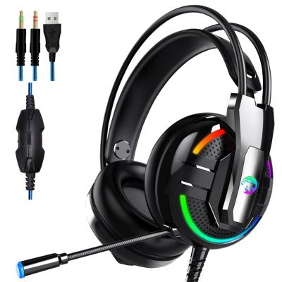 China Comfortable Factory Wired Gaming Headset With MIC Computer PC Professional Gaming Headphones for sale